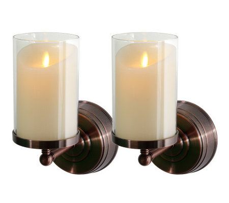Set of Two Luminara Wall Sconces with 5